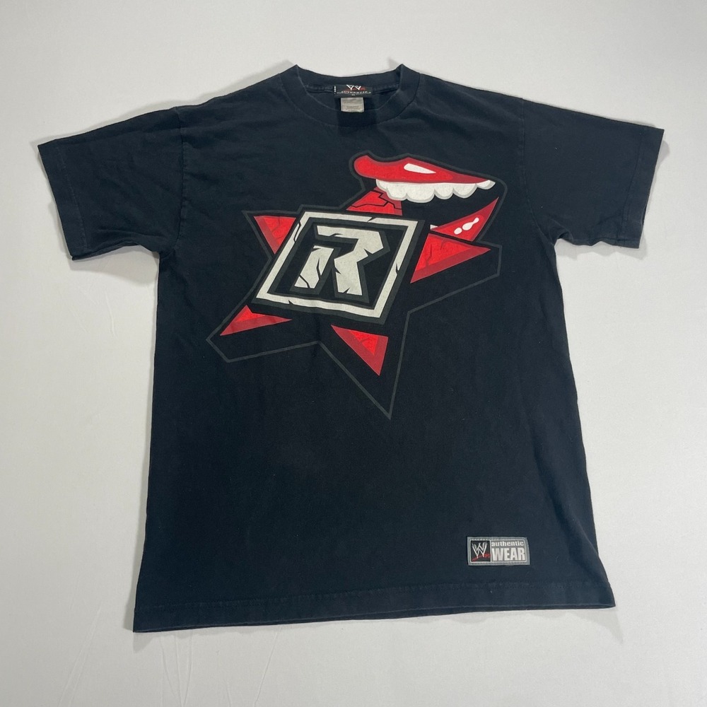 2010 WWE Shop Authentic Wear Rated R Edge Shirt Double Sided Print Size M